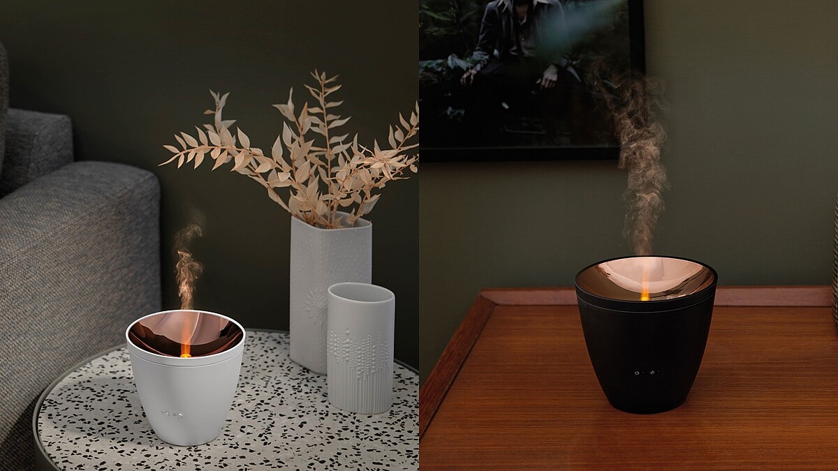 秋冬最療癒室友！瑞士家電Stadler Form推出「燭光水氧機」，玫瑰金鏡面、琥珀色暖光、簡約摩登線條，一秒提升居家品味