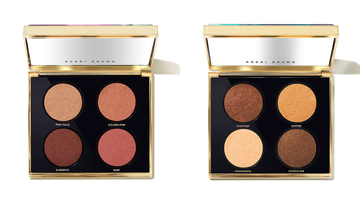 漫舞紐約4色眼彩盤，左：勃根地紅、右：薑餅可可