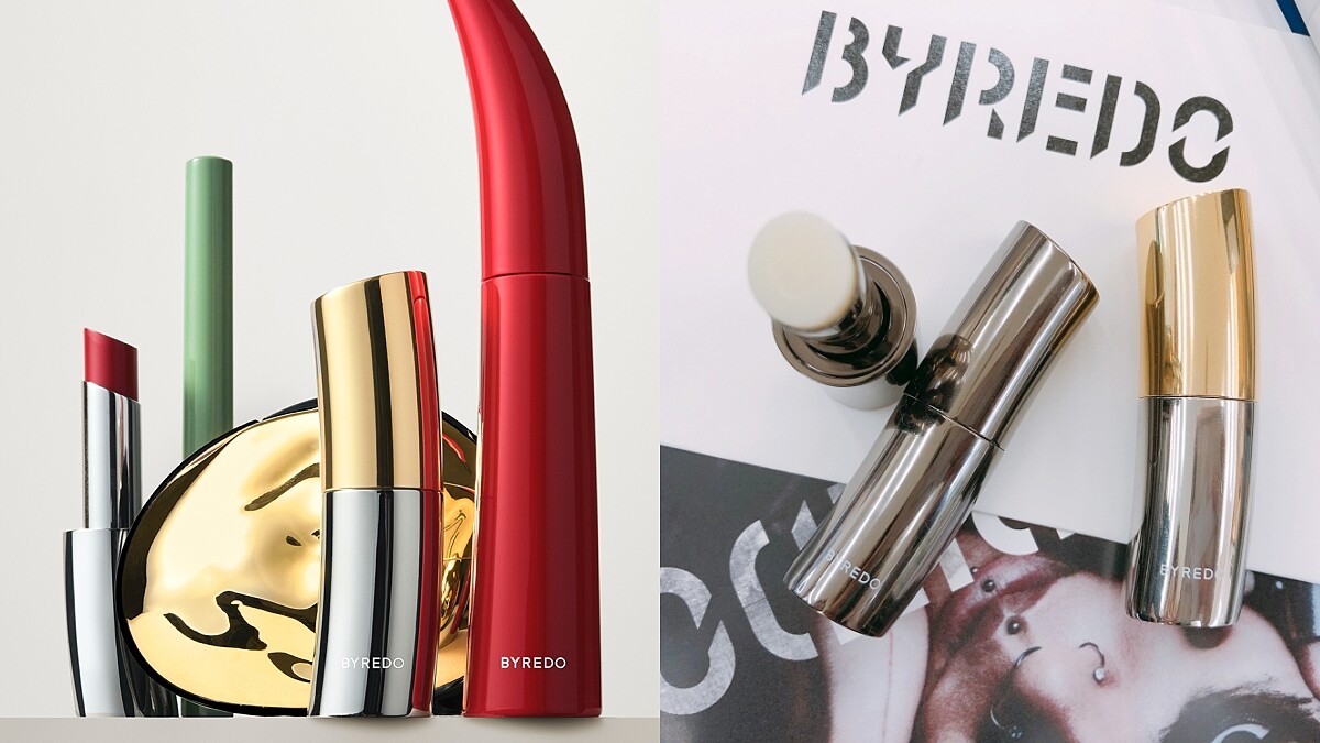 瑞典文青香氛BYREDO跨入彩妝界！彎曲的口紅造型實在太搶眼，展現顛覆彩妝的跨界美學