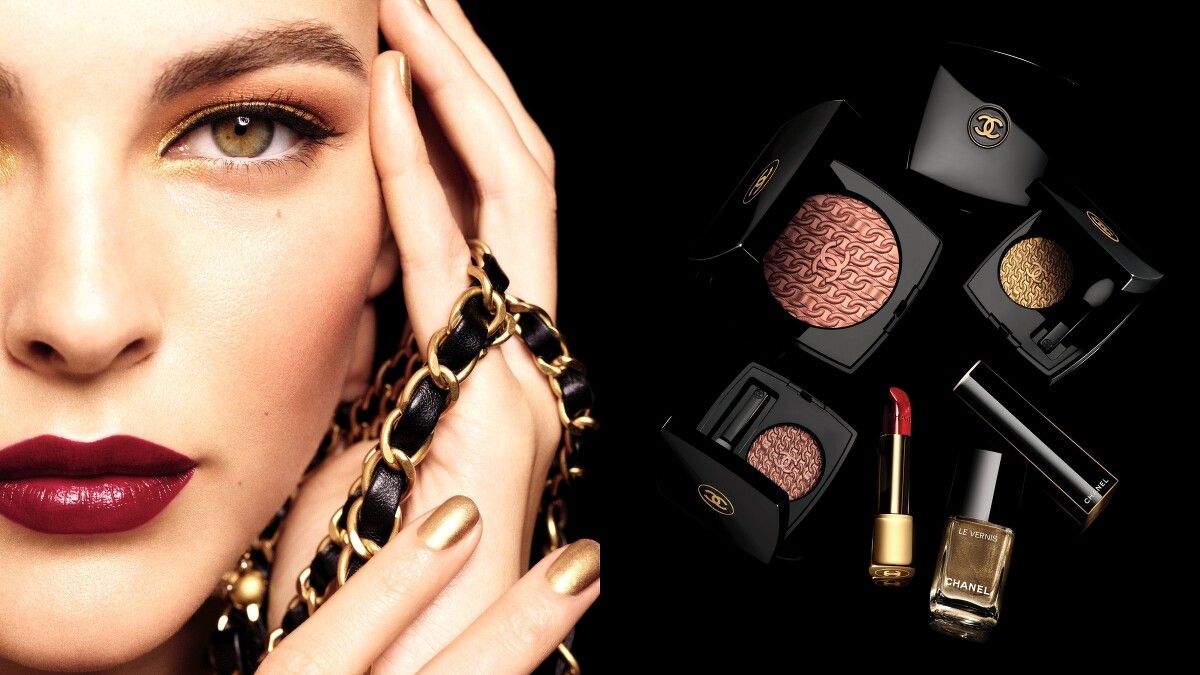 CHANEL香奈兒2020聖誕彩妝形象圖