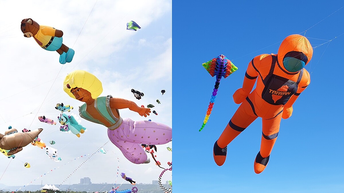2020桃園國際風箏節周末放飛!10米長太空人風箏全台首次曝光,飛碟、外星人上演星際大戰,交通、表演節目總整理