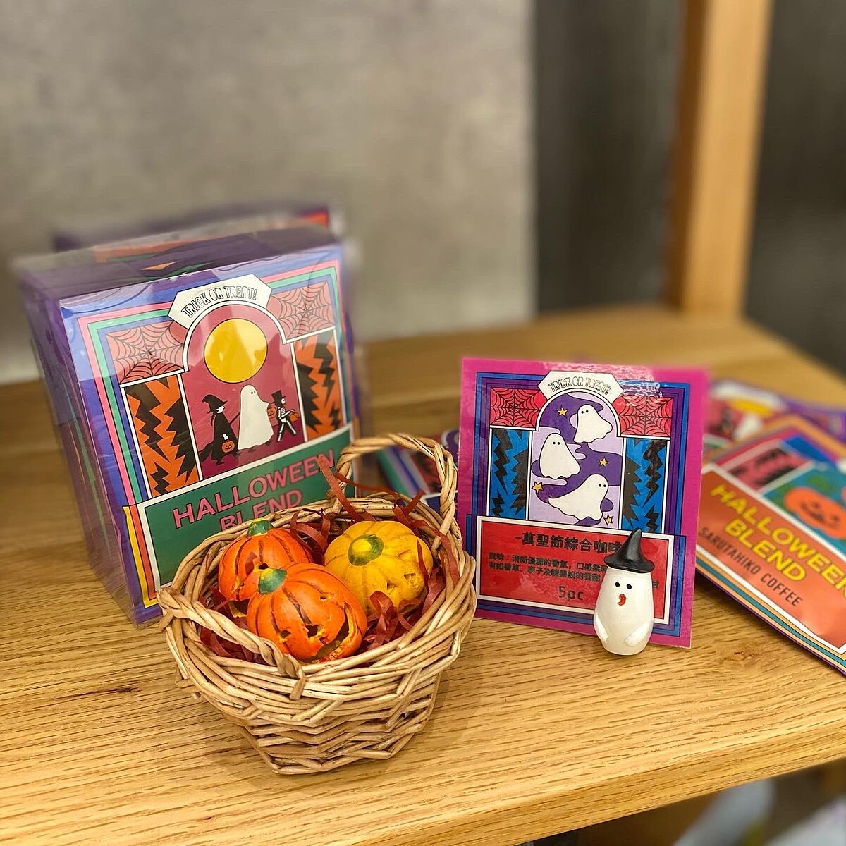 猿田彥珈琲｜2020萬聖節綜合 濾掛式咖啡(一盒5入)｜推薦價350元。