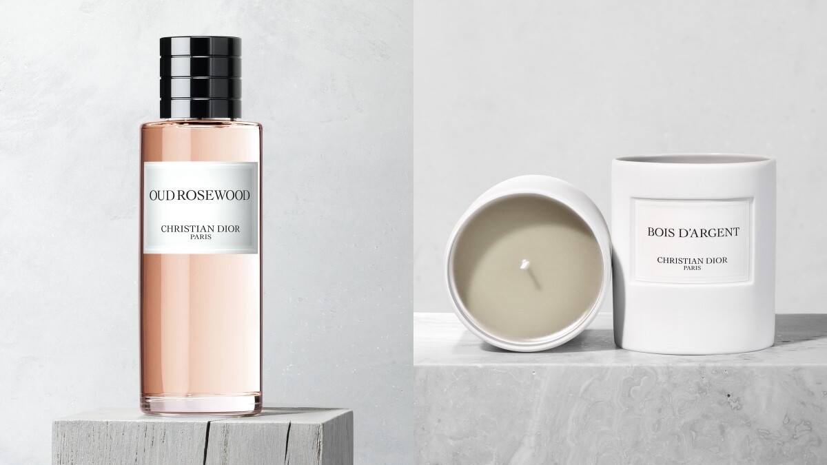迪奧香氛世家-沉香玫瑰木香氛OUD ROSEWOOD+鑲銀木香氛蠟燭BOIS D ARGEN