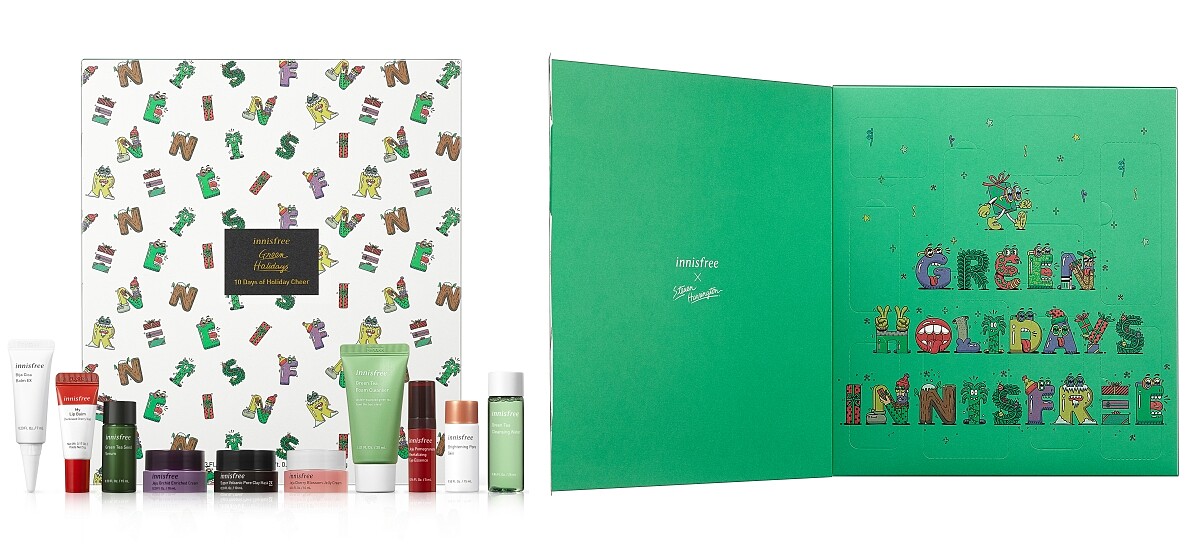 innisfree 2020綠色聖誕滿額贈驚喜抽抽樂。