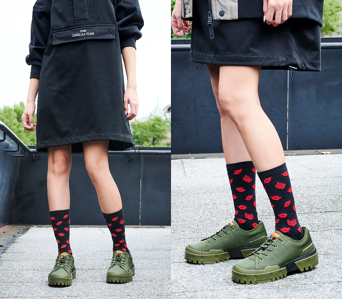 LOGO長版帽T，NT5,390、圖案中筒襪，NT460、HMR PEAK LO，NT4,780。