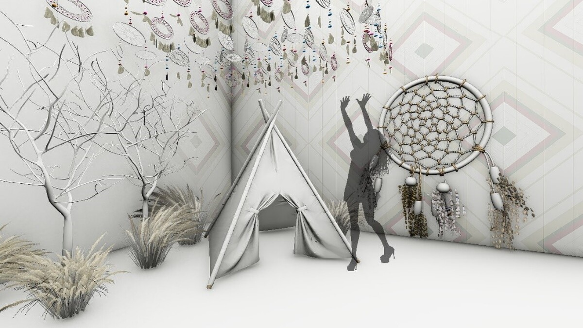 阻擋惡夢的純白捕夢網