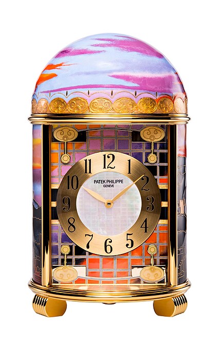 百達翡麗珍稀工藝系列的圓頂座鐘