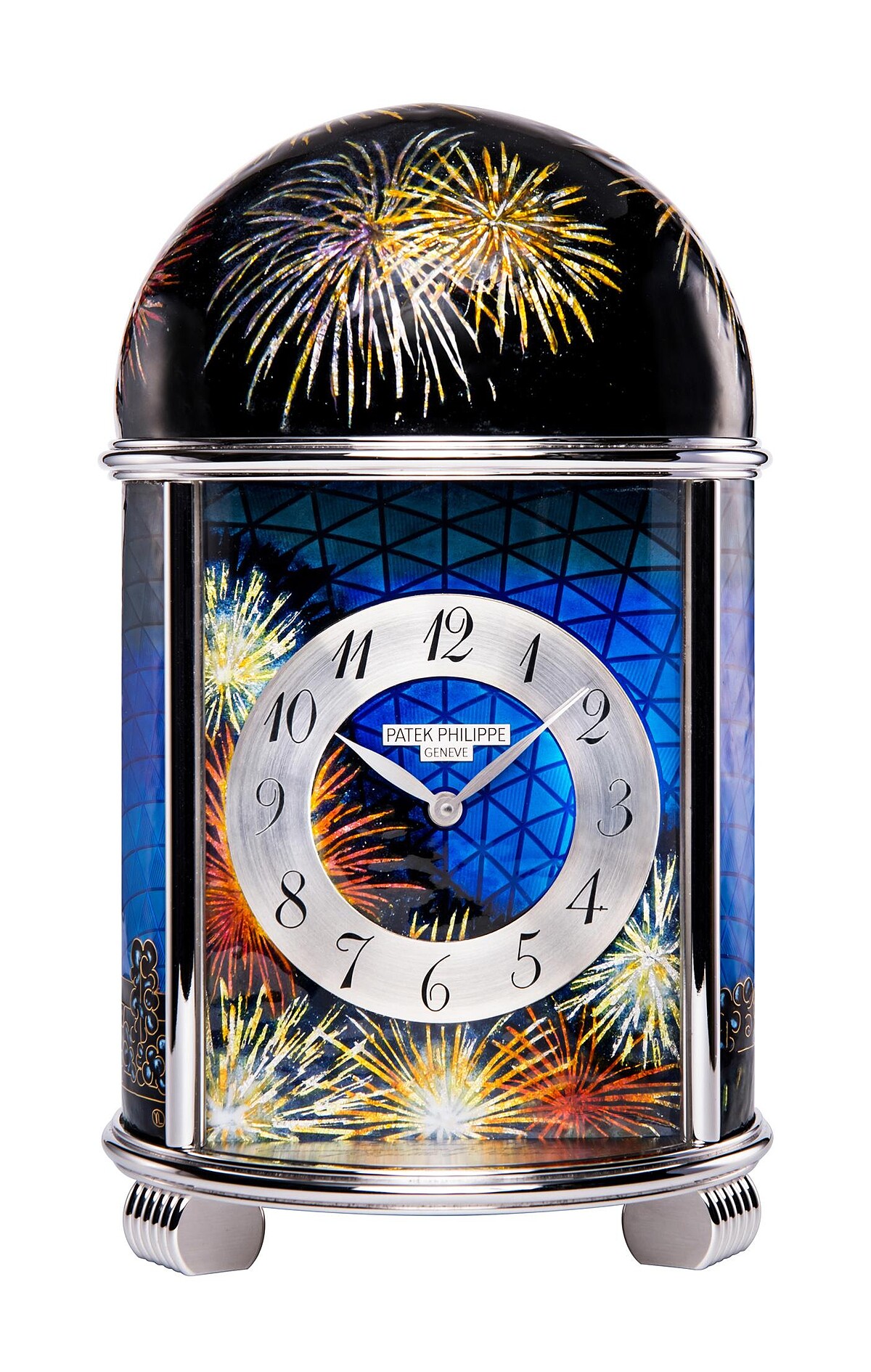 百達翡麗珍稀工藝系列的圓頂座鐘