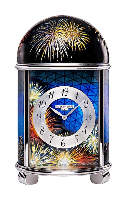 百達翡麗珍稀工藝系列的圓頂座鐘