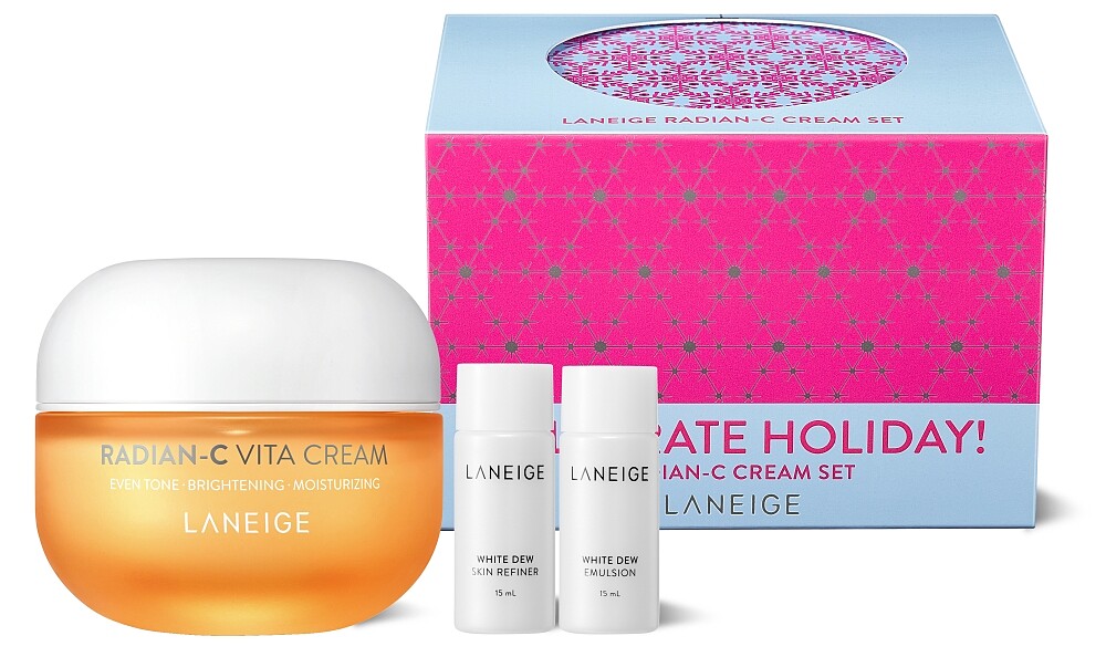 LANEIGE蘭芝維他命C淨膚霜禮盒2020聖誕版