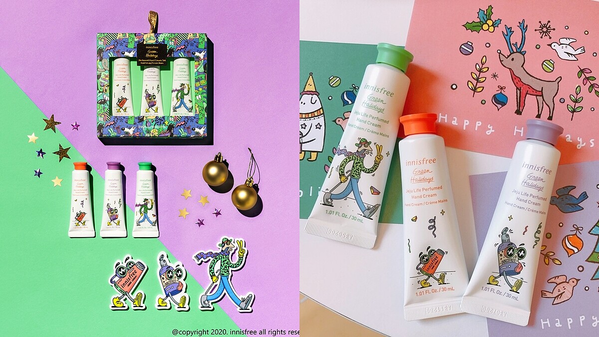 innifree2020聖誕濟州香氛護手霜限量組