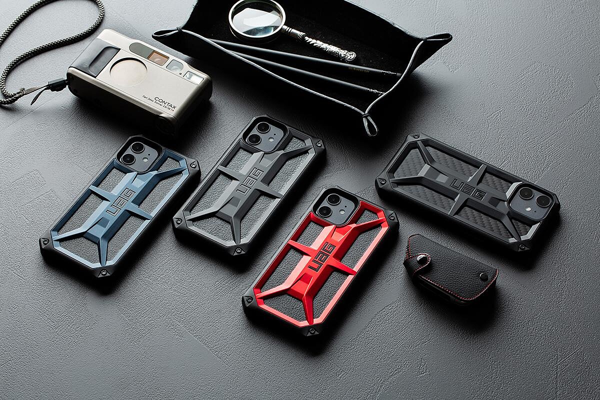 UAG頂級系列:海軍藍手機防護殼(新色)、極黑手機防護殼、紅金手機防護殼、碳黑手機防護殼