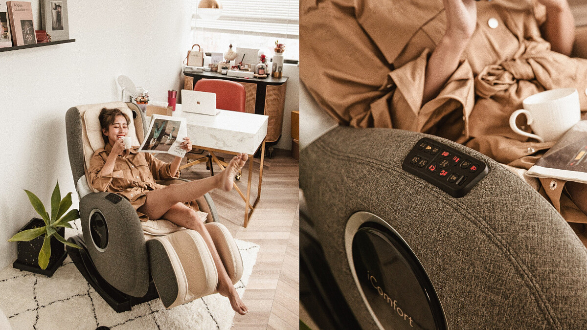 讓唐葳再忙都能感受到身心放鬆的神隊友！高島按摩椅打造讓人一躺就上癮的美好慢生活時光，M編也好想立刻入手啊！