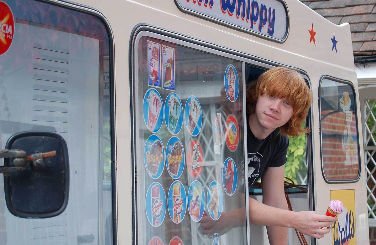 《哈利波特》榮恩 Rupert Grint 冰淇淋車的願望