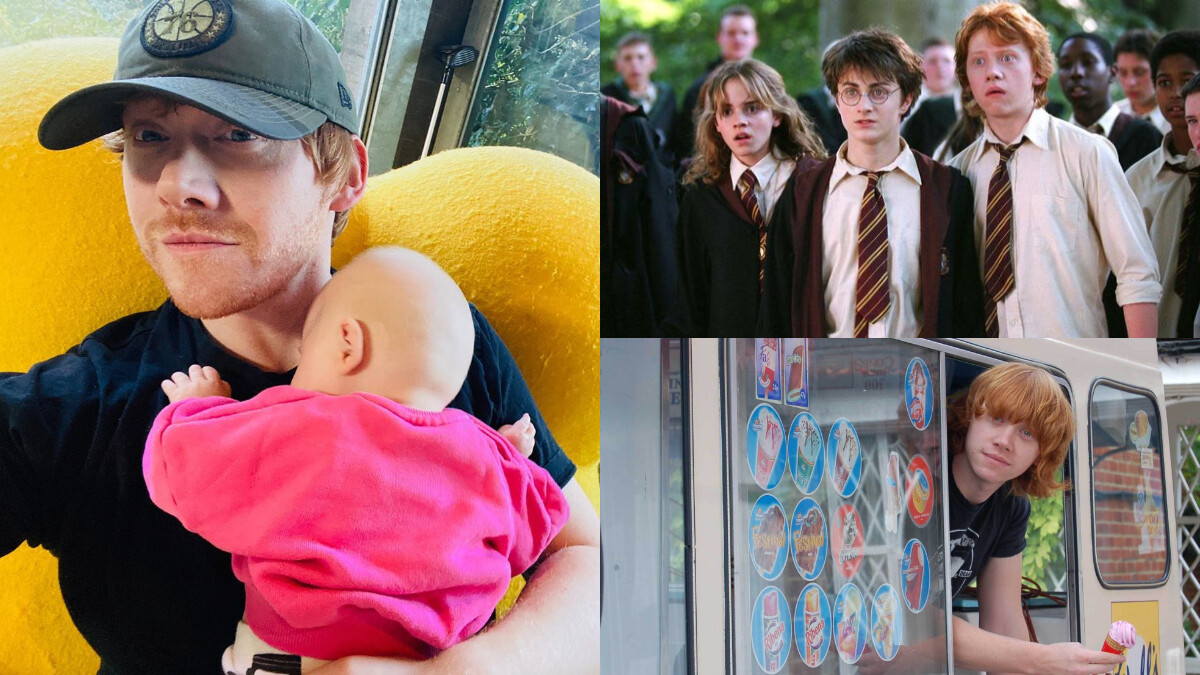 IG一開通就破百萬！《哈利波特》榮恩 Rupert Grint溫馨父女情百萬人搶讚！