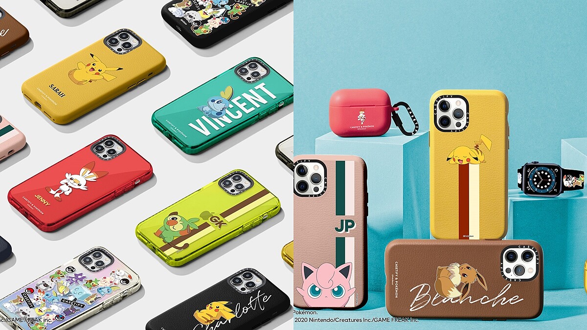 史上最萌手機殼!CASETiFY聯名Pokémon推iPhone、AirPods保護殼,從皮卡丘、伊布到劍盾寶可夢通通有