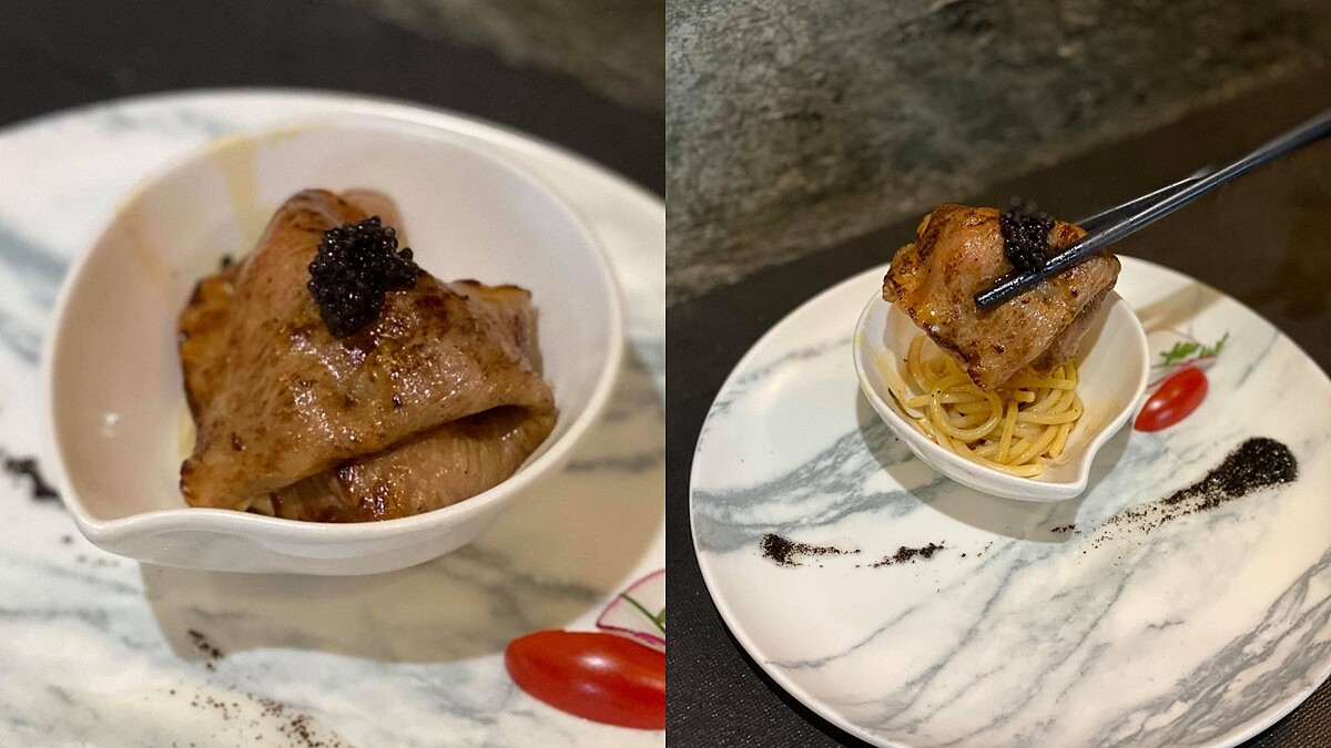 「和牛A5魚子月見Pasta」