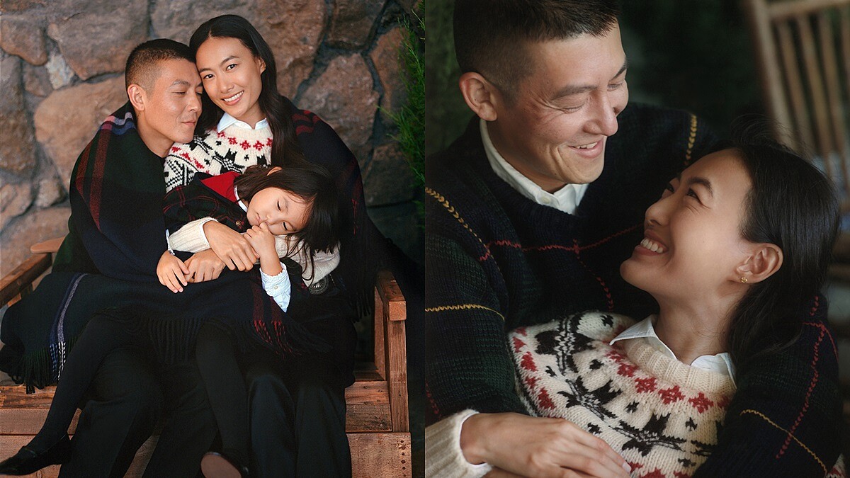 陳冠希帶著愛妻秦舒培、女兒Alaia出鏡！在Polo Ralph Lauren影片中曝光平時一家人恩愛模樣