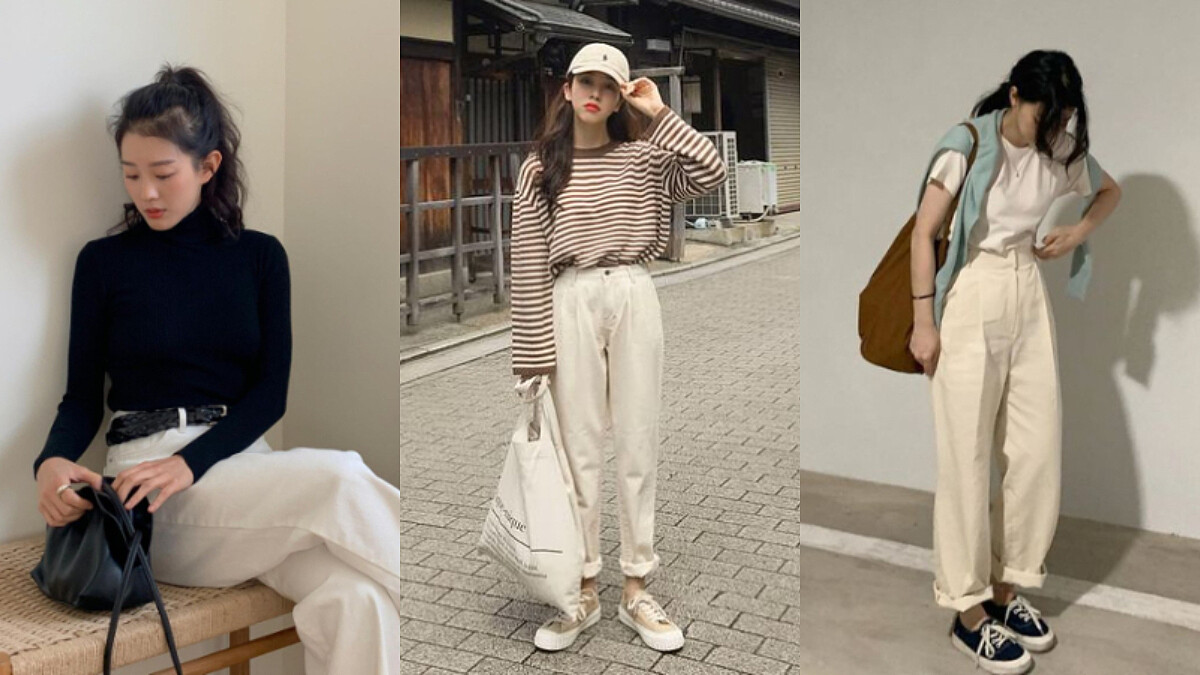 大家懼怕的「白褲」其實清新又百搭！3 種風格提案整理給你，每天穿也不會膩！