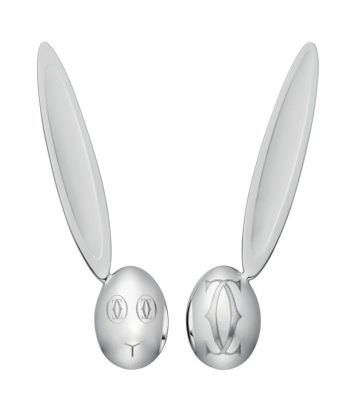 Cartier Baby系列 兔子湯匙一對，參考價格約NT$ 13,400