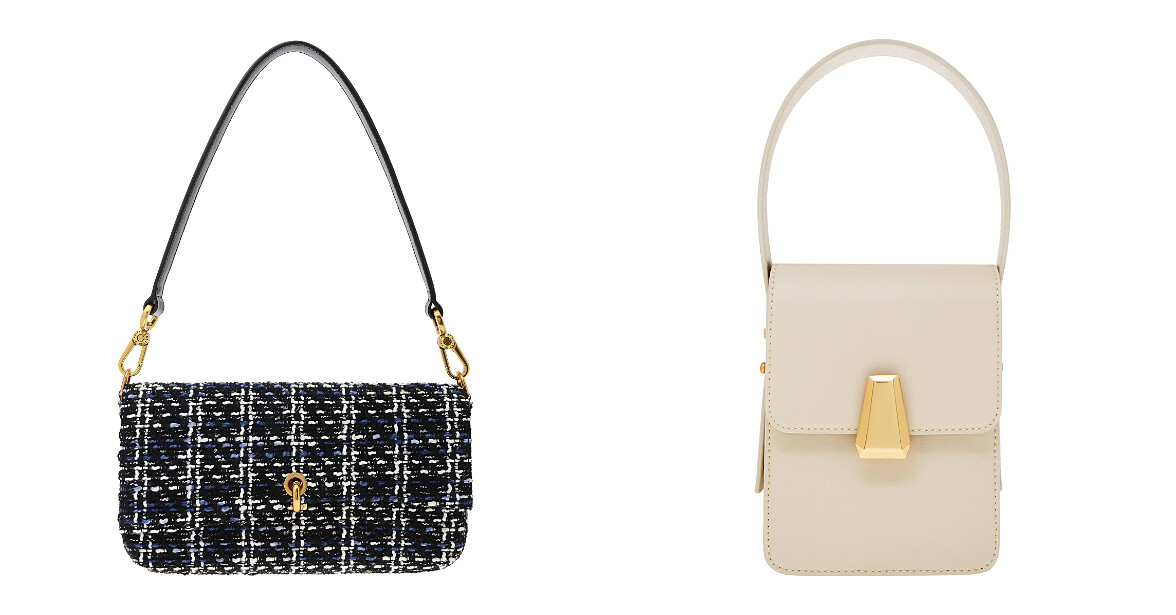 毛呢手提包，NT1,890、復古長型手提，NT1,790