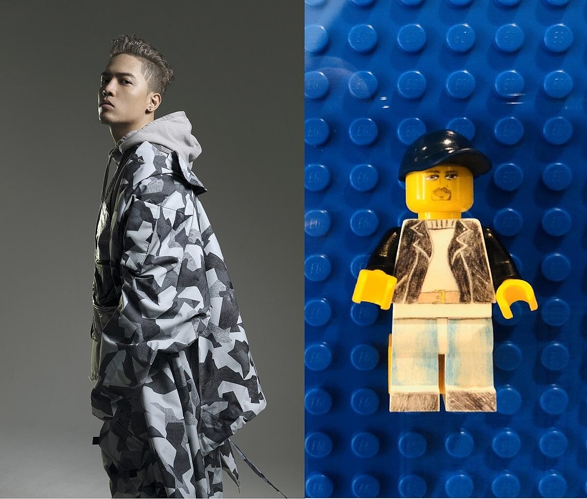 誠品生活松菸店推1,500隻人偶樂高展,超人氣歌手J.Sheon設計人偶隱身其中。