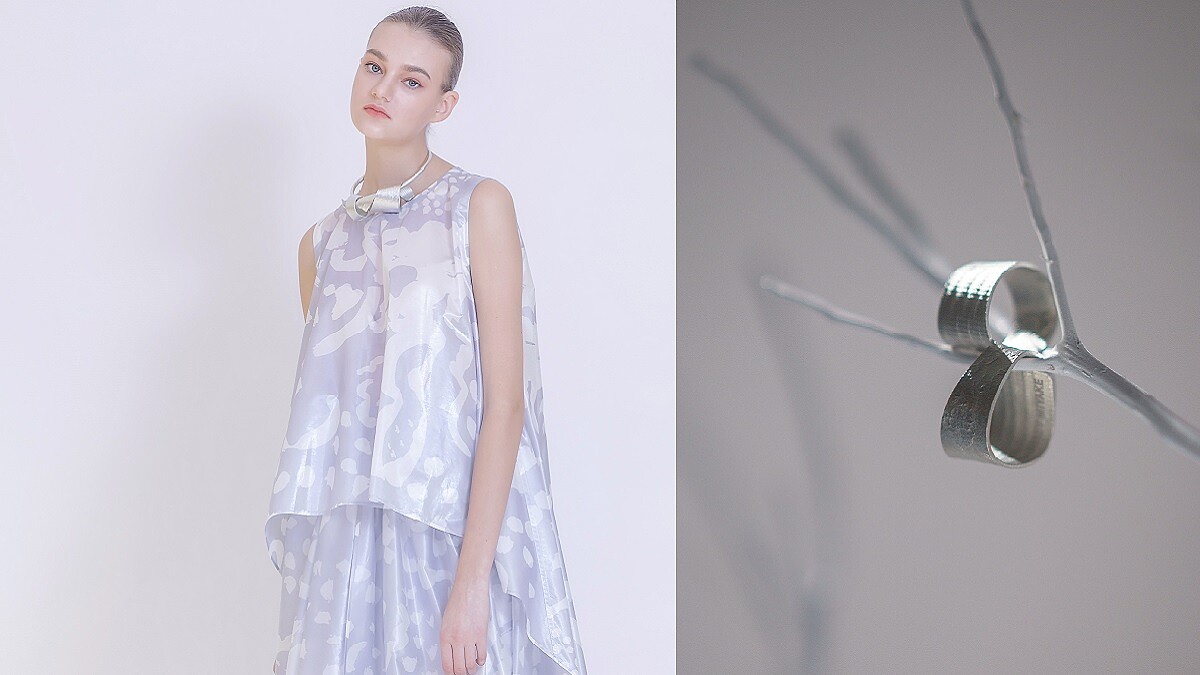 ISSEY MIYAKE 2020全新「一生樹語」限定配飾，有如在極光雪花交錯銀白世界中，完美綻放出堅定且柔軟的動人姿態