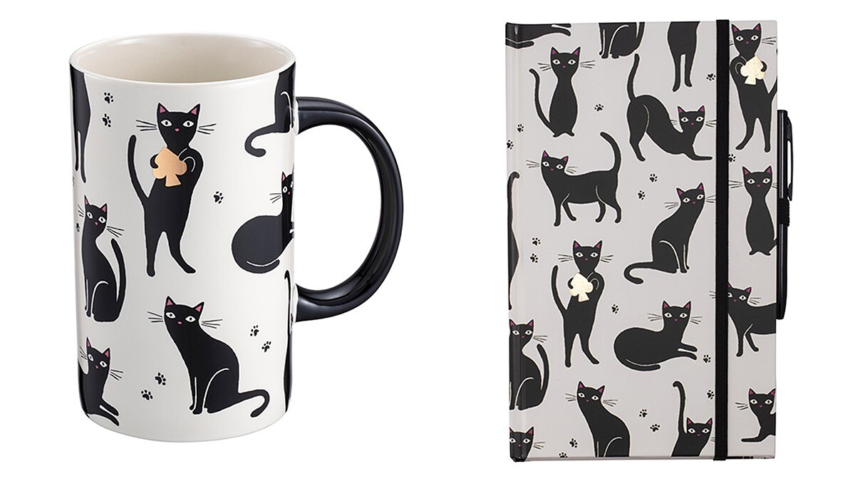星巴克和Kate Spade推聯名啦!俏皮黑貓馬克杯、黑貓筆記本,10款摩登限量商品12/9開賣