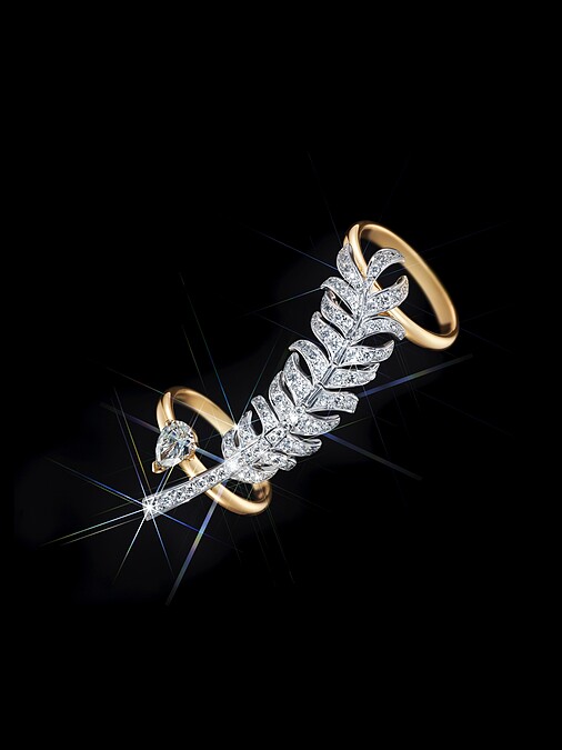 CHANEL Plume羽毛系列珠寶戒指 (2020新品)，售價NT 1,148,000