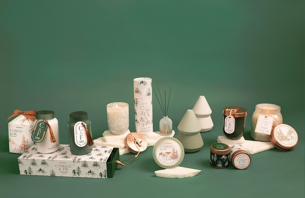 美國香氛品牌Paddywax「聖誕系列蠟燭」定價850-1620元｜誠品禮物節