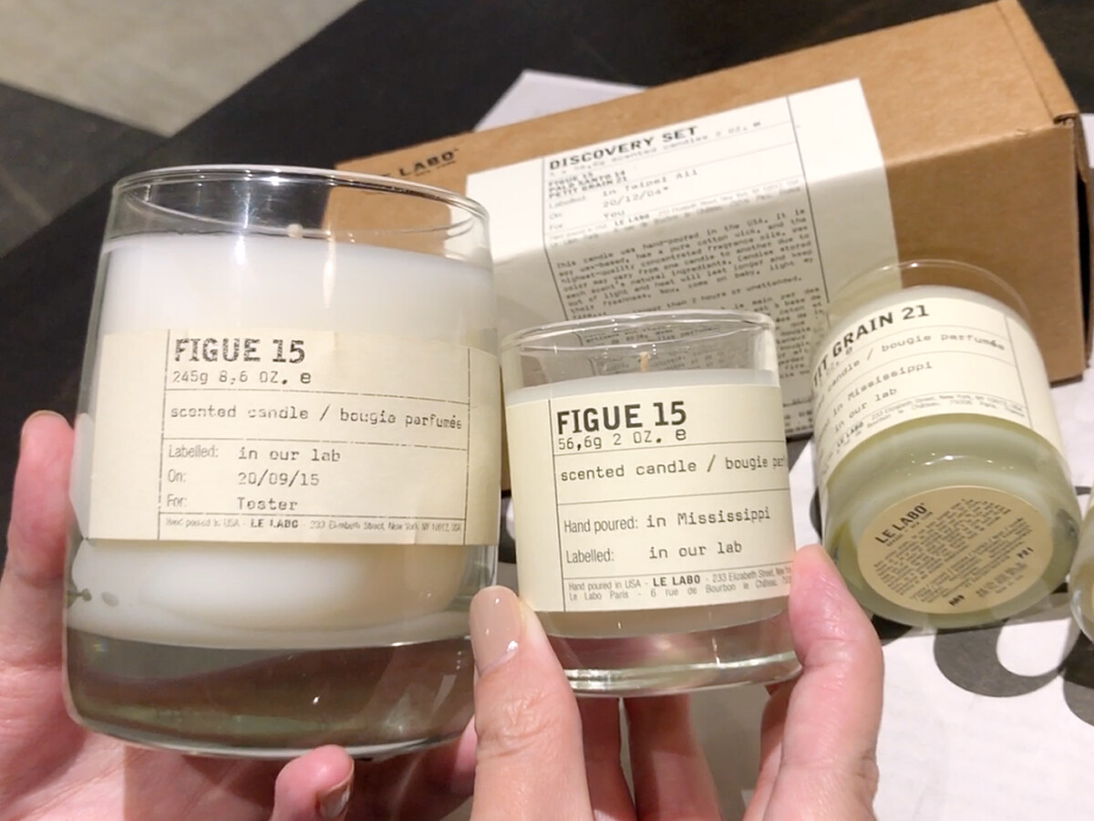 E LABO香氛蠟燭常態與迷你款比較