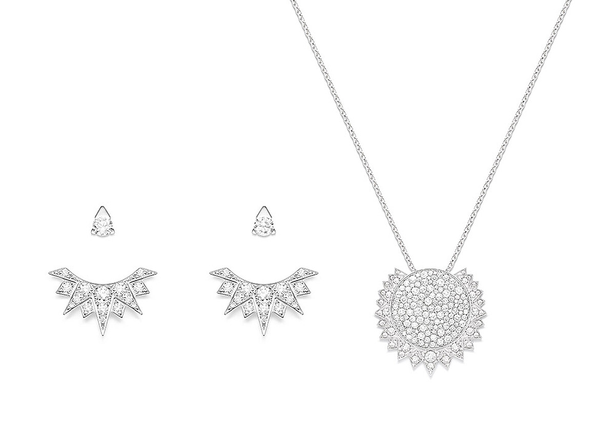 PIAGET Sunlight系列18K白金鑽石耳環、PIAGET Sunlight系列18K白金鑽石項鍊