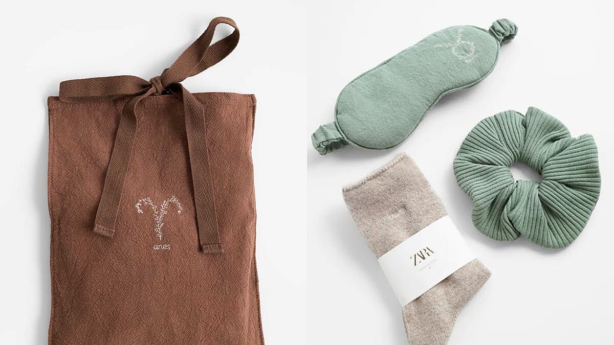 2020聖誕交換禮物首選！Zara開賣星座刺繡禮包眼罩、髮圈、襪子都有，整組不用1千