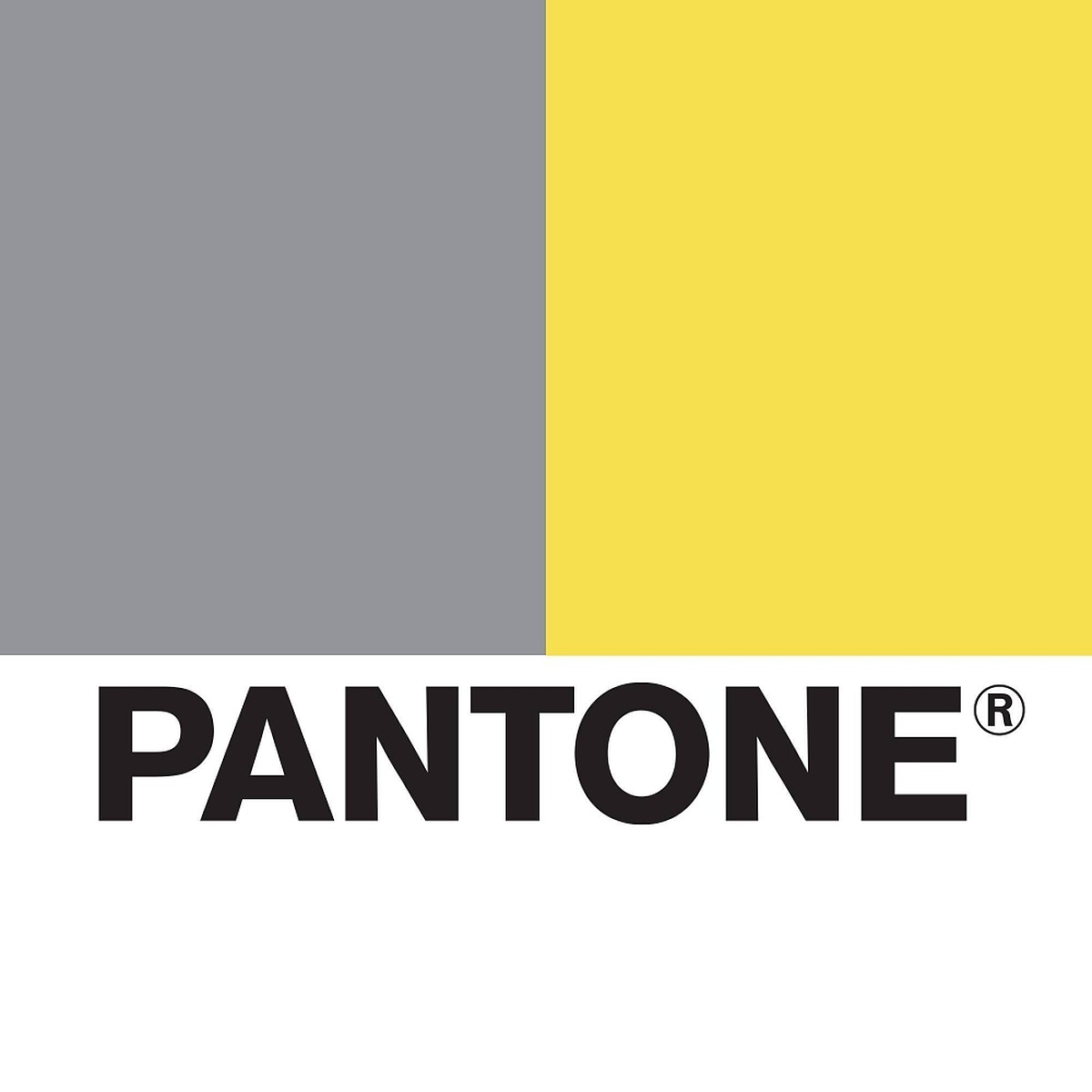 Pantone 2021年度代表色極致灰(左)、亮麗黃(右)