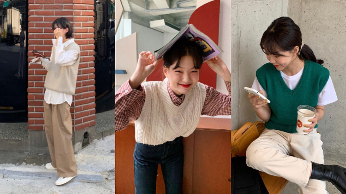 秋冬層次穿搭沒那麼難，用「背心」疊穿出簡約休閒風格，簡單搭配就超吸睛！