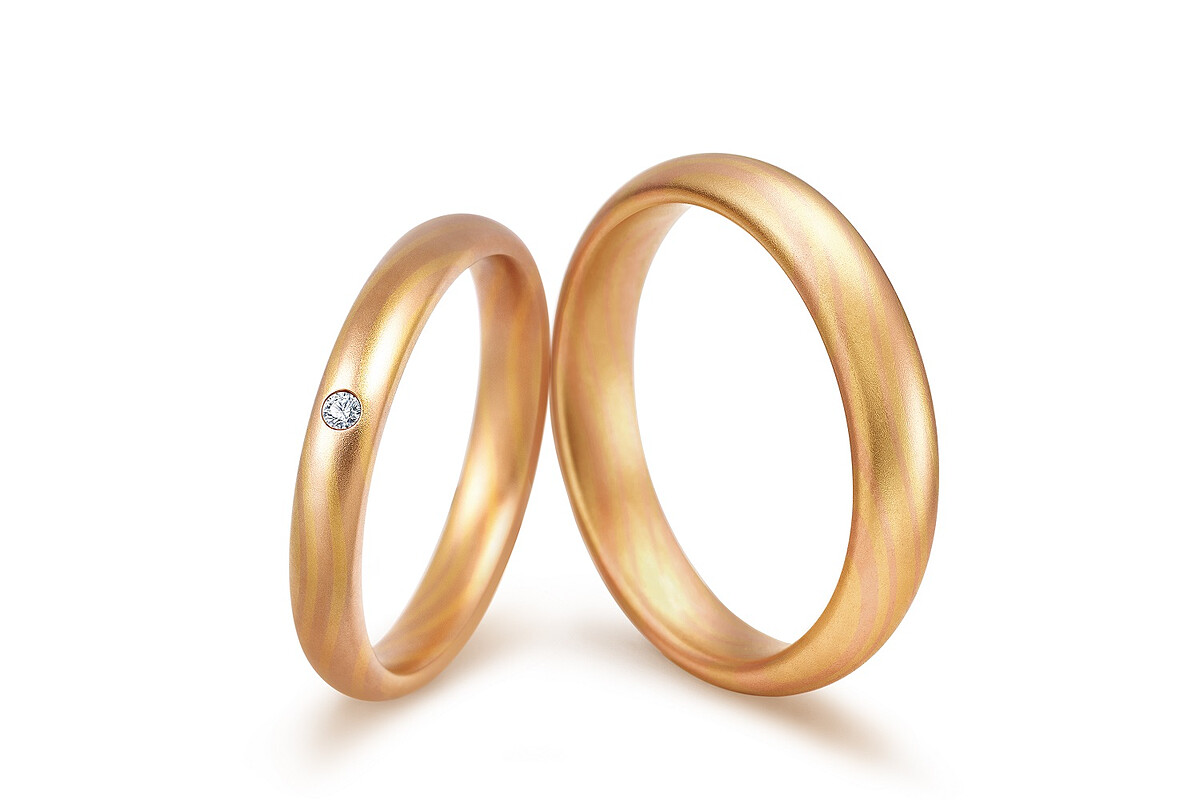 PROMESSA「相融」18K黃金玫瑰金雙色對戒