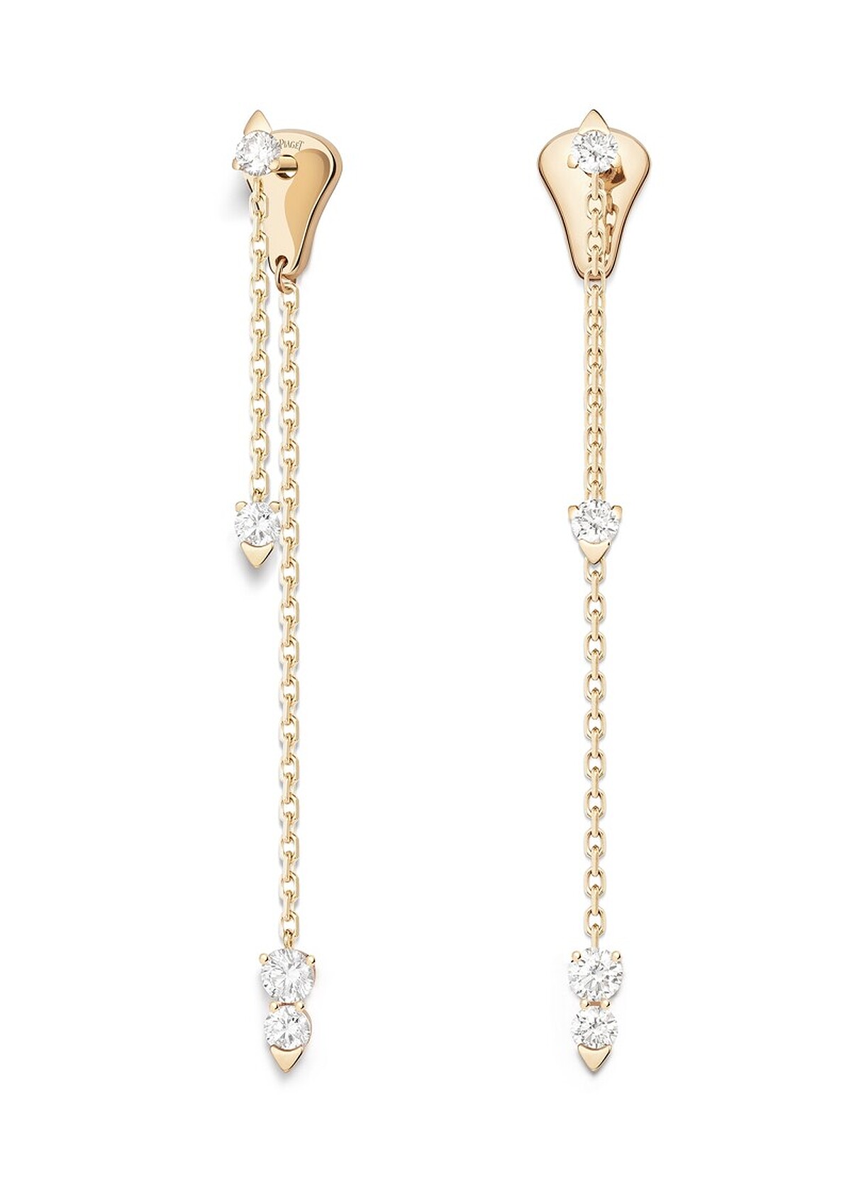 Piaget Sunlight系列18K玫瑰金鑽石耳環，建議售價NT134,000 (2020年新款)