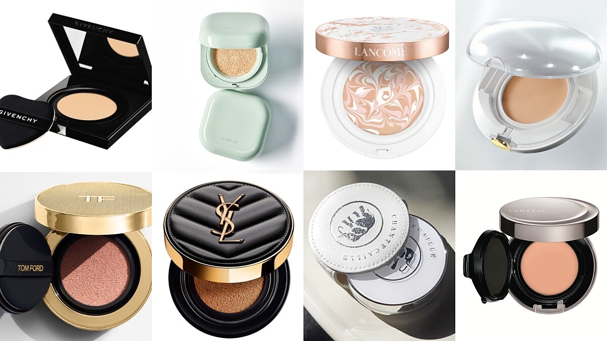 2020下半年氣墊粉餅8款推薦！香緹卡、紀梵希、YSL、蘭芝、TOM FORD、蘭蔻、LUNASOL、怡麗絲爾…從外型就是精品級質感、妝感超適合秋冬