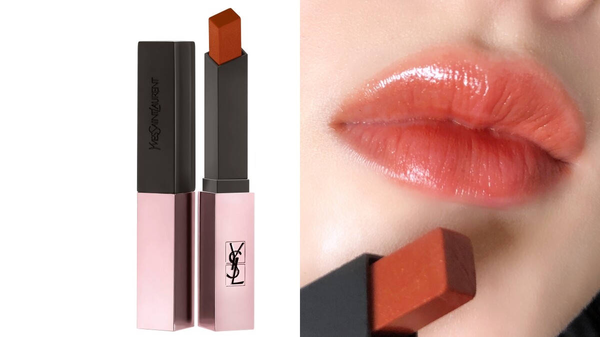 YSL奢華緞面霧光唇膏#214琥珀烤奶