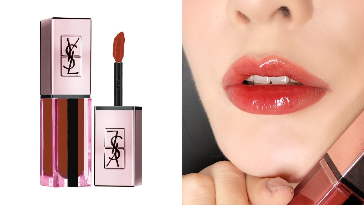 YSL奢華緞面高光唇釉#202玫瑰冰晶