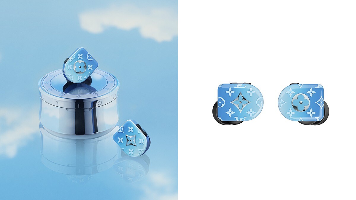 LV無線耳機再出夢幻色漸層天空藍！左右邊圖案不一樣、主動降噪…3大特色報你知