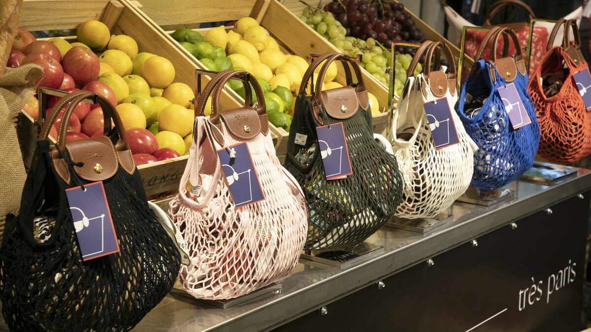 Longchamp Le Pliage Filet漁網包