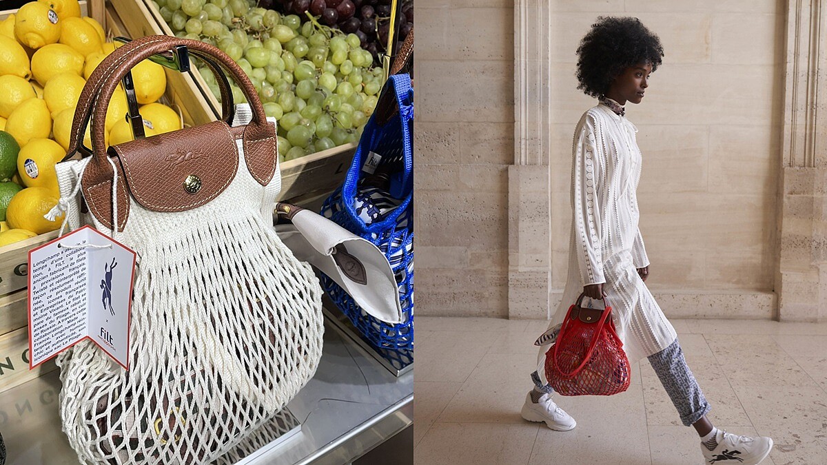 Longchamp找上法國編織包Filt推出Le Pliage Filet漁網包，繽紛色選、開賣日期、售價一次公開 