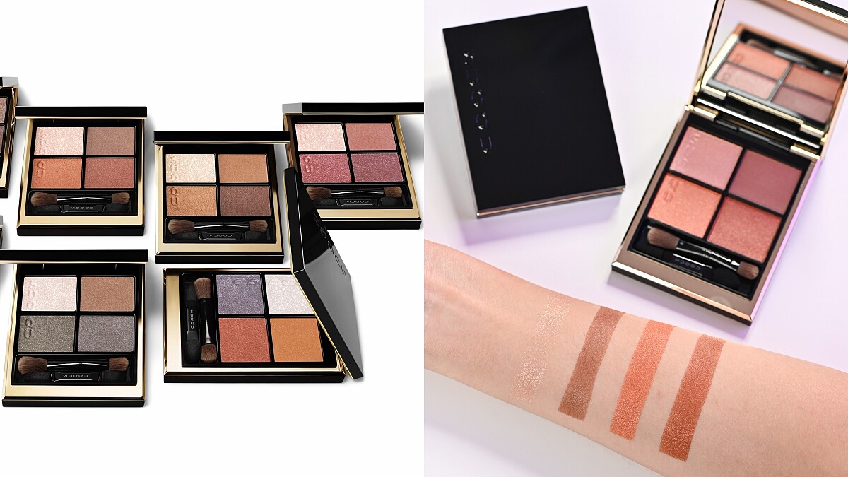 SUQQU四色眼影2021年全面進化，晶采盈緻眼彩盤#02陽香色、#04純撫子這兩色必收推薦