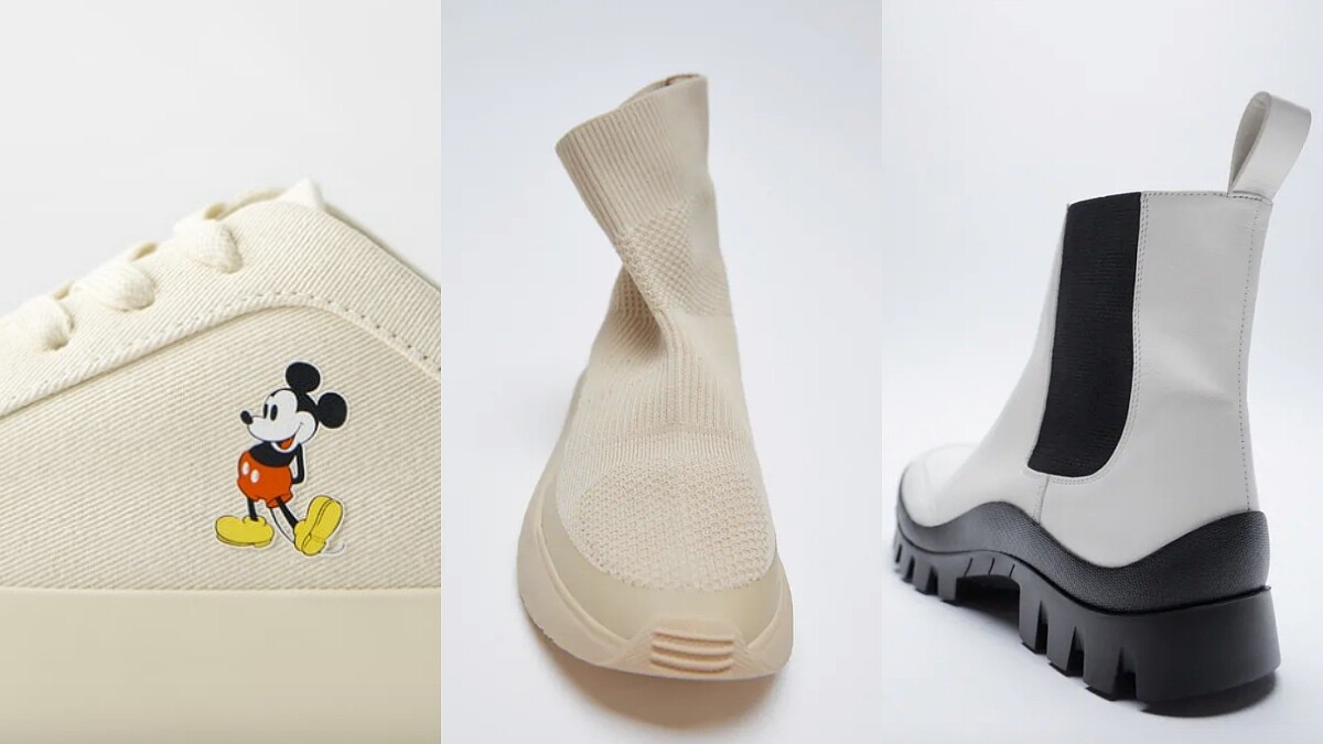 米奇小白鞋、Vibram底登山靴、保暖襪靴，Zara全新一季必買前3鞋履名單！