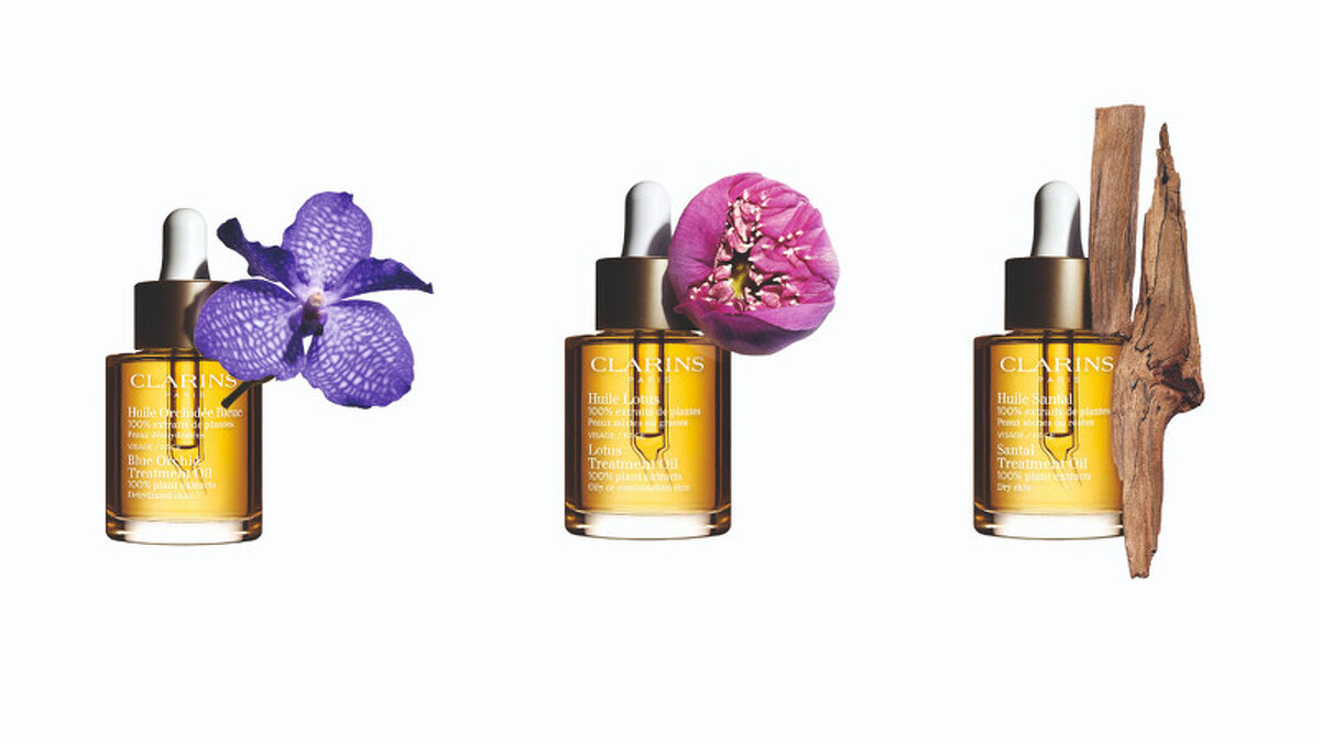 蘭花面部護理油，30ml，NT1,850、蓮花面部護理油，30ml，NT1,850、三檀面部護理油，30ml，NT1,850。