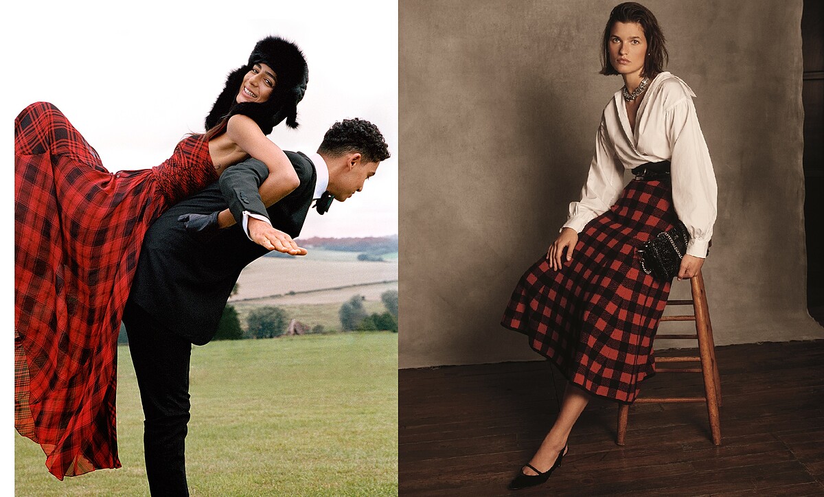 Polo Ralph Lauren格紋洋裝NT16,480、Polo Ralph Lauren格紋裙NT14,480