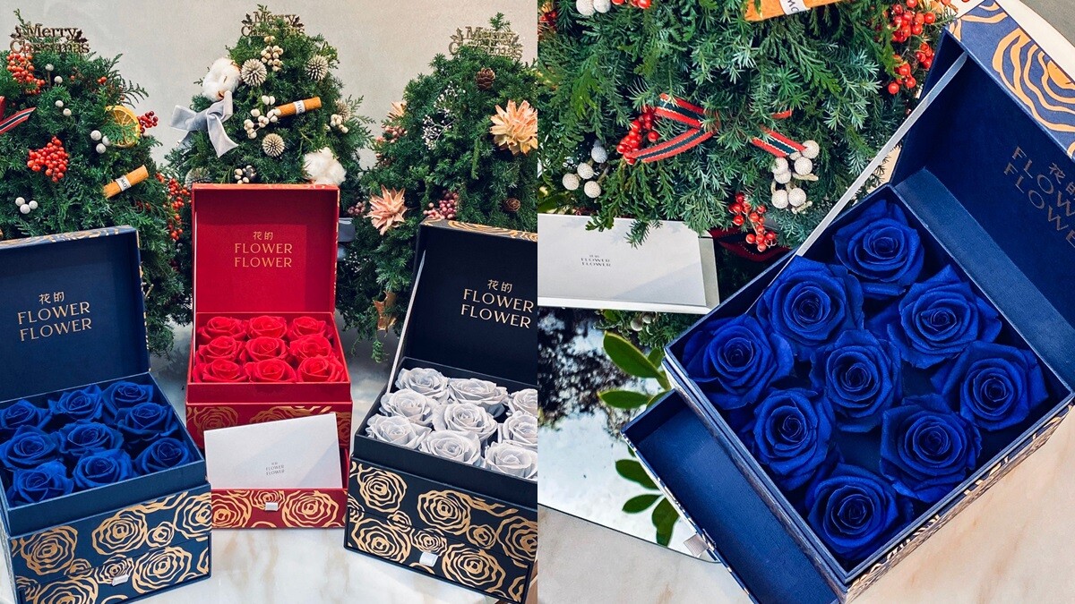 聖誕節快樂！FLOWER FLOWER花的推3款聖誕樹、永恆玫瑰花禮，絕對是告白、交換禮物首選
