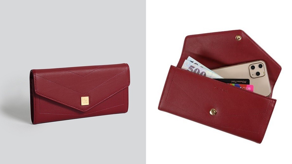 S'Aime信封掀蓋方塊長夾