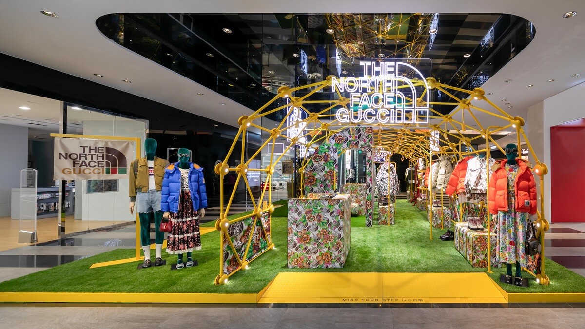 Gucci X The North Face聯名系列快閃店